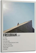 Daniel Caesar Poster Freud Canvas Poster Bedroom Modern Home Aesthetic Canvas Decoration Landscape Office Valentine's Day Birthday Gift 24x36inch(60x90cm) Frame-style