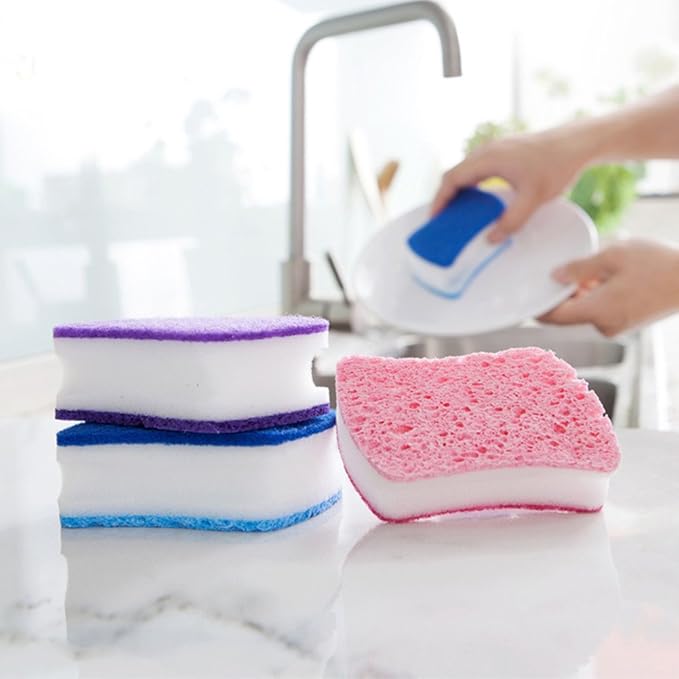 Best Kitchen Scrubbing Dish Washing Cloths Sponges Scrubber for Cleaning Tableware