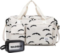 Small Gym Bag for Women, Travel Duffle Bag Carry On Weekender Bag with Shoe Compartment