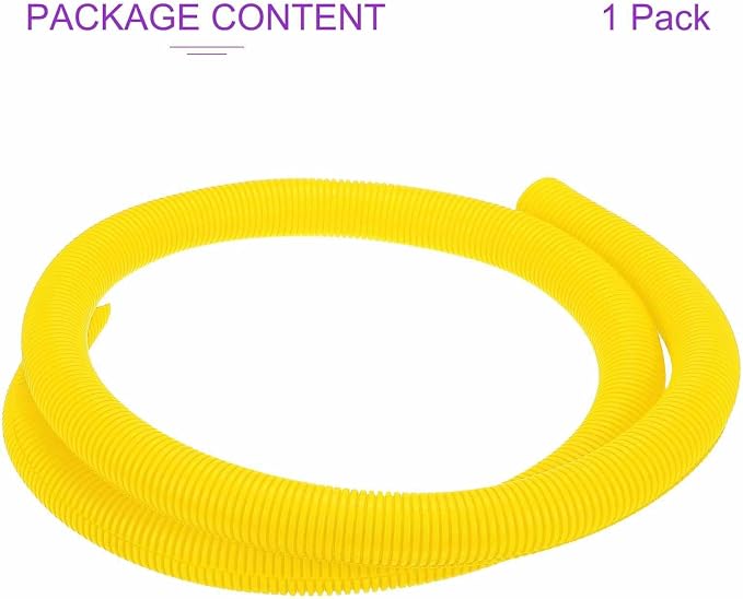 DMiotech 6.6ft Wire Loom Split Tubing 1 1/2 Inch(38.1mm) ID, Cord Protectors from Pet Flexible Conduit Cable Management for Office Home Garden, Yellow