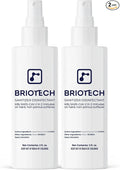 BRIOTECH Sanitizer Disinfectant Hypochlorous Spray, Kill 99.99% of Viruses & Bacteria, Control Mold, Eliminate Odor, Gentle for Nurseries, Food Contact Surface Sanitizer, 2 fl oz Travel Size (2 Pack)