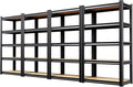 5-Tier Heavy Duty Metal Shelving Units, 71" H x 28" W x 12" D, Adjustable Steel Storage Racks for Garage, Warehouse, Industrial, and Home Organization, 1900 lbs Capacity, 4-Pack