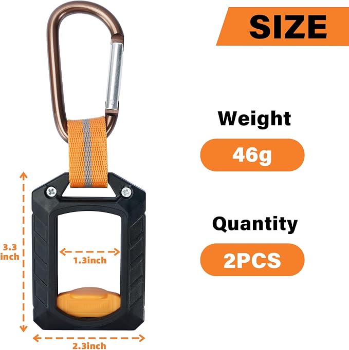 MELOTOUGH 2pcs Zip Tie Holder,Zip Tie Organizer for Zipties Arrangement, Cable Tie Holder Multi-Purpose Indoor and Outdoor Use（Black）