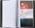 ZUFECY Business Card Organizer Business Card Holder Book, Portable Business Card Binder File Sleeve Storage, Business Card Holders,120 Cards
