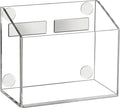 Simetufy Magnetic Pen Holder, Magnetic Dry Erase Marker Holder, magnetic pen holder for refrigerator, whiteboard, Pens, Pencils, Non-slip Acrylic Magnetic Marker Holder- Transparent, 1 Pack