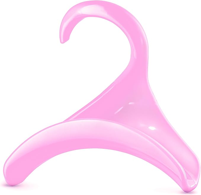 Bag-a-Vie Purse Hanger for Closet - Handbag Organizer Hooks for Hanging Bags & Purses, Protecting Bag Shape & Organizing Space (1 Hanger, Pink Plastic)