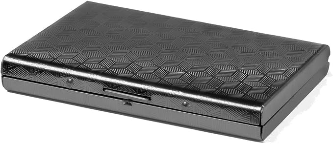 Slim Credit Card Holder RFID Blocking Credit Card Stainless Steel Metal Wallet Business Card Cases with 6 Slots Men for Women