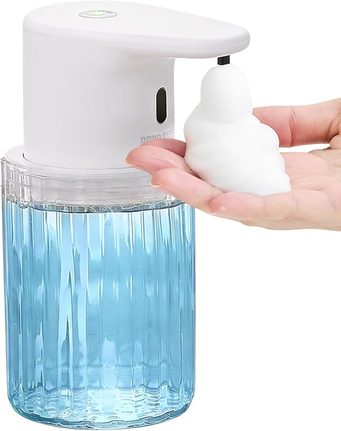 Automatic Foaming Soap Dispenser Touchless, USB Rechargeable Soap Dispenser | Adjustable Foam Levels, 10oz/300mL Hands Free Sensor, Waterproof, Wall Mounted or Countertop for Bathroom & Kitchen