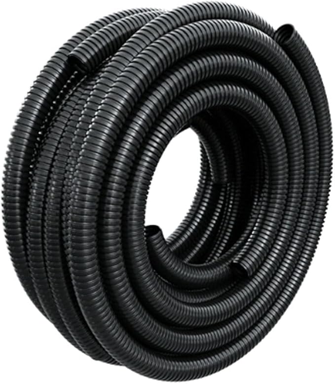 15 FT 1/4” Wire Loom Split Tubing,Dog Cat Cord Protector,Split Wire Loom Tubing Wire Conduit – Black (15FT 1/4")