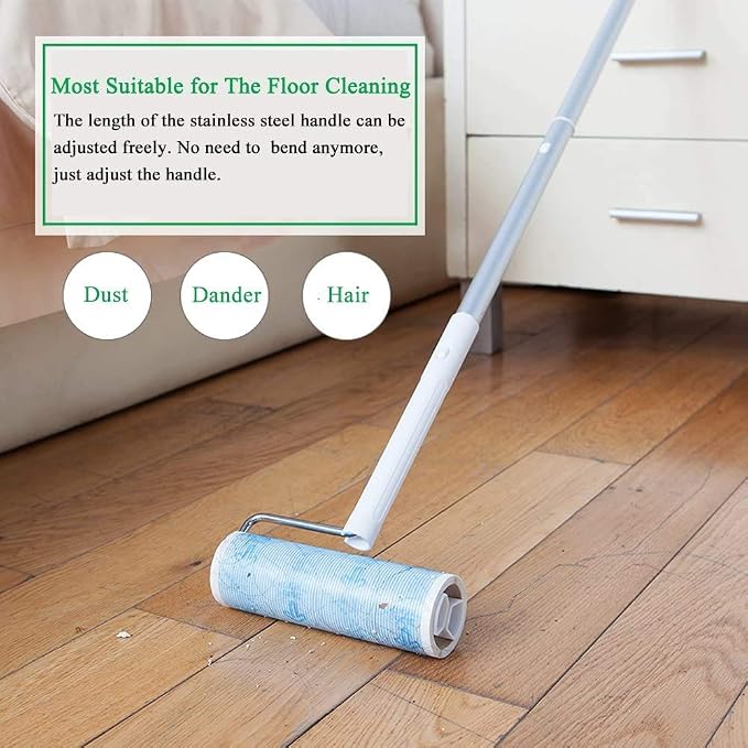 Pet Hair Lint Roller Refills Pet Hair Removal Refills, Japanese UNIKON 802 Sticky Mop Refill 90 Sheets, 3 Packs