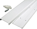 Legrand Wiremold 48 Inch TV Cord and Cable Wall Cover Kit White, 1 Pack | Cord Hider, On Wall, Hide up to 10 Cords, Cut to Size, Customizable, Cable Concealer, Removable Cover
