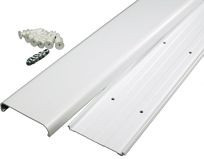 Legrand Wiremold 48 Inch TV Cord and Cable Wall Cover Kit White, 1 Pack | Cord Hider, On Wall, Hide up to 10 Cords, Cut to Size, Customizable, Cable Concealer, Removable Cover