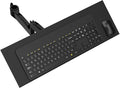Keyboard Tray Wall Mount with Spring Arm, 23 Inch Keyboard and Mouse Platform, Height Adjustable Typing Stand, Wall Mount Holder for Laptop Desk Workstation, Home Office, Medical, Gaming (Pole)