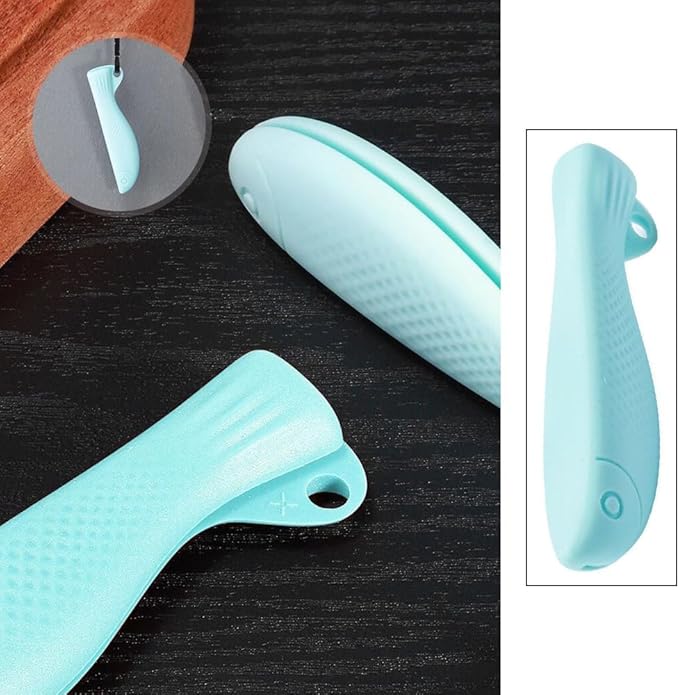 4 Pack Kitchen Knife Chopping Helper Chef Knife Back Cover Rubber Gripper Pads Meat Cutting Aid for Kitchen Knife Set Chef's Knife Boning Knife Fillet Knife Santoku Nakiri Knife Chef Knive