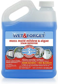 Wet & Forget Moss, Mold, Mildew, & Algae Stain Remover Multi-Surface Outdoor Cleaner Concentrate, Original, 64 Fluid Ounces