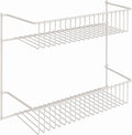 ClosetMaid 8002 2-Tier Wall Rack, 12-Inch Wide, White (Pack of 6)