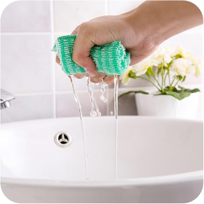 Best Kitchen Dish Washing Cloths Sponges Scrubber for Odor Free - Quick Dry, Multi Purpose Scrubbing Scrub Scourer Pads