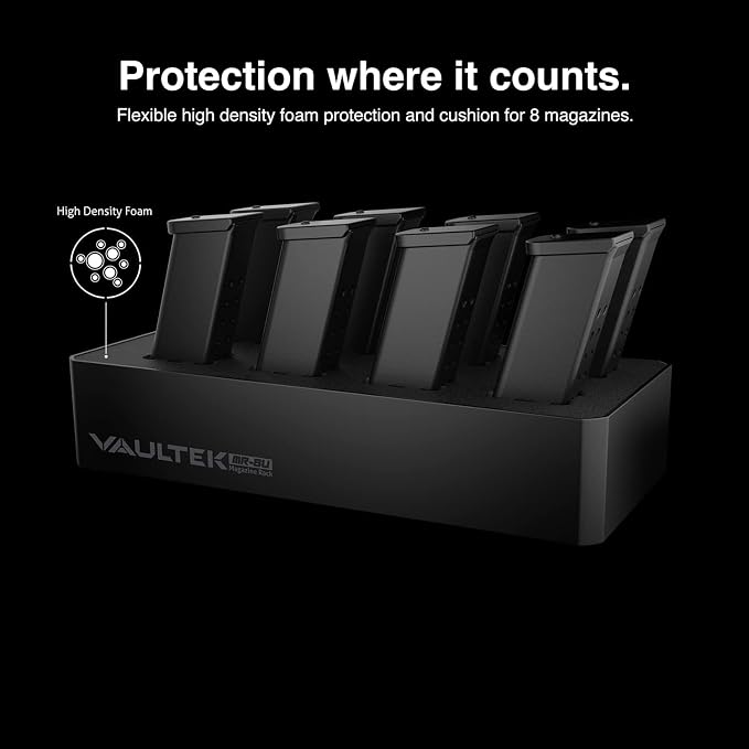 VAULTEK Modular Magazine Rack (8) Slot High Density Foam Ammunition Storage