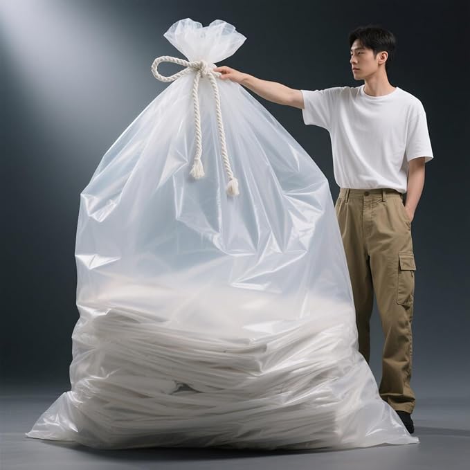 Extra Large Clear Plastic Bags 79x98 inches Huge Plastic Bags for Luggage, Bedding Storage, Furniture, Equipments, Industry and More (5 pcs)