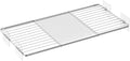 Adjustable Closet Shelve Divider,Rod Expandable Metal Hanging Shelf Closet Separator for Closet,Cabinet,Wardrobe,Cupboard Bathroom,Bedroom(Silver,7.9" D x 17"-31" W,1PCS)