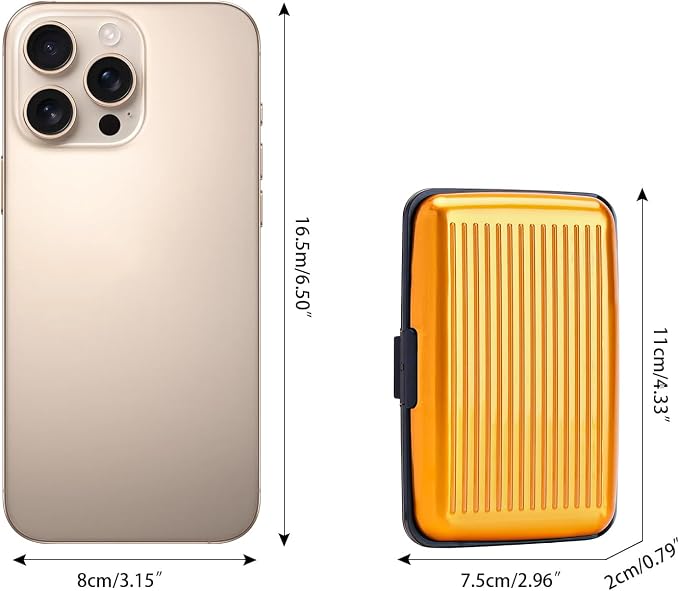 Women Credit Cards Holder,RFID Blocking Protection Aluminum Metal Wallet for Men Women Business Card Holder