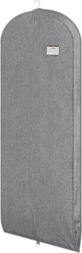 Univivi Garment Bags for Hanging Clothes, 60 Inch Suit Cover Bags for Closet Storage, Hanging Clothes Bag with Zipper and Eye-Hole for Suits, Coats, Jackets, Shirts, 1 Pack - Gray