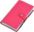 boshiho Leather Credit Card Holder Business Card Case Book Style 90 Count Name ID Card Holder Book