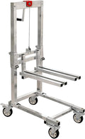 Manual Lift Trolley,60KG high Load Capacity,Foldable Cargo Crane,Lightweight Portable Winch Stacker (A)