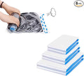 Andiker Vacuum Storage Bags 6 Pcs, Transparent and Environmental Protection Travel Compression Bags Sealing Clothes Bags Save 80% Space Saver Bag