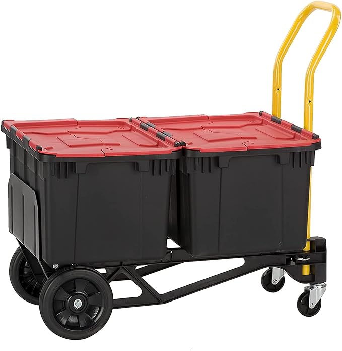 Harper Trucks Convertible Nylon Hand Truck w/ Stair Glides, 300lb Dolly & 400lb Cart Limit