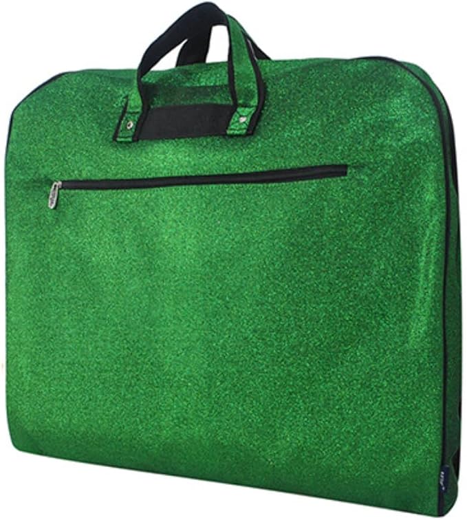NGIL Glitter Travel Hanging Garment Bag (Glitter-Green) | Garment Bag for Girls, Cheer Travel Bag, Dance Competition Bag, Cheer Dance Competition, Beauty Pageant
