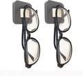 Sunglasses Organizer Wood Sunglasses Storage Wall Mounted Eyeglasses Holder Eyewear Display,Home Decor, (2pcs-Grey-Short-Sunglass Holder)