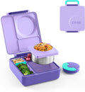 Omie OmieBox Kids Insulated Leakproof Bento Lunch Box with Food Jar (Purple Plum)