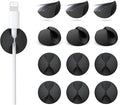 12 Pack Cable Clips, Znben Cord Organizer Holder Adhesive Cable Management Charger Wire Holder Clips for Desk, Home, Office, Car, Cubicle, Nightstand Black