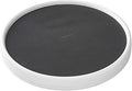 Copco 15 Inch Non-Skid Lazy Susan Turntable Organizer for Cabinet, Pantry, Refrigerator - Charcoal Gray, Smooth-Glide Ball Bearings, Raised Rim