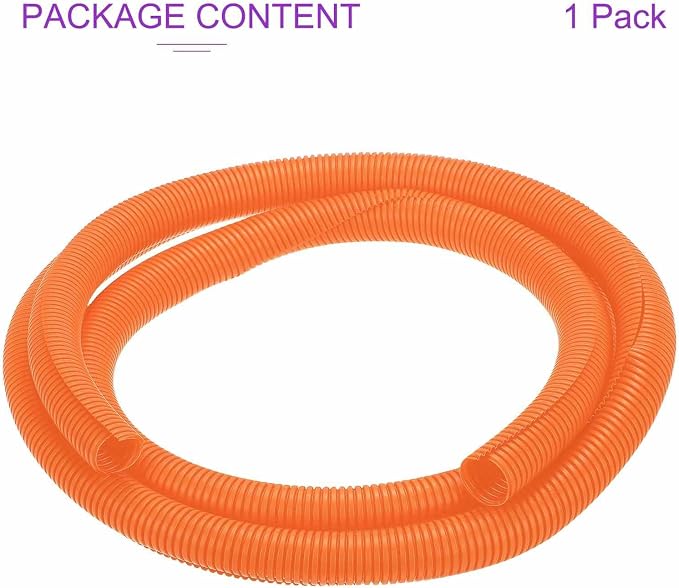DMiotech 10ft Wire Loom Split Tubing 1 1/4 Inch(31.8mm) ID, Cord Protectors from Pet Flexible Conduit Cable Management for Office Home Garden, Orange