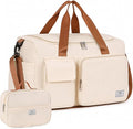 FIORETTO Women's Gym Duffle Bag with Shoes Compartment, 30L Capacity, Ideal for Travel, Gym, Sports, Duffel, Weekender