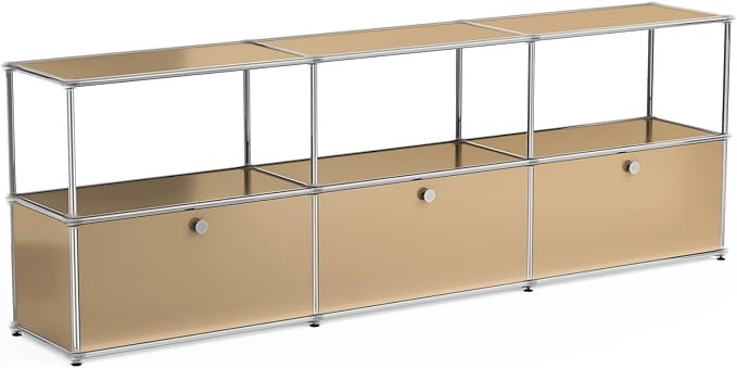 Modern Storage Cabinet Sideboard Versatile Free-Standing Organizer Cabinets for Home Office, Living Room, Bedroom, Kitchen, Garage