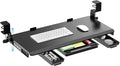 Large Height Adjustable Keyboard Tray with Sturdy C-Clamp Mount and Storage Drawer, 27"(31" Including Clamps) x 12" Slide Out Ergonomic Keyboard Trays for Home and Office, Black