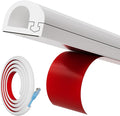78" Side Open One Cord Hider (<1/4") for Wall Mounted Tv,Silicone Flexible Cable Cover to Hide Conceal Cords Along Wall,Wire Raceway Management Cable Concealer Channel,Electric Cord Organizer,White