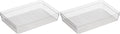 Oggi Clear Drawer Organizer | 6" X 9" | Pack of 2 | For Kitchen & Office | Utensil Storage