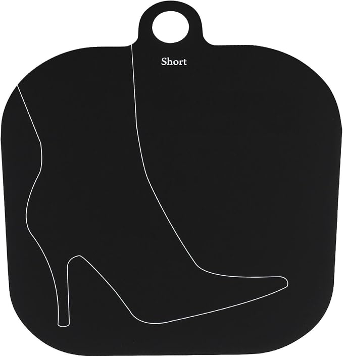 Household Essentials Boot Shapers, Set of 2 Pairs (4 Pieces), Pliable Plastic Boot Inserts, Customizable Height, Keeps Boots Upright and Crease-Free, Black