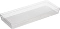 Oggi Clear Drawer Organizer - 6.25" X 15.75" - Ideal for Organizing Kitchen Drawers, Office, Desk, Silverware, Kitchen Utensils, Cosmetics and Bathrooms