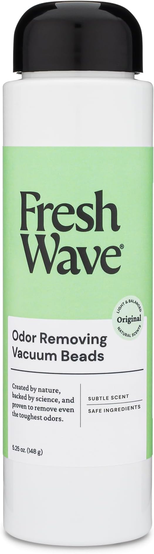 Fresh Wave Vacuum Odor Eliminating & Deodorizer Beads, 5.25 oz. - Safer Odor Relief, Natural Plant-Based Odor Eliminator, Odor Absorbers for Home, Keeps Vacuum Fresh Between Uses