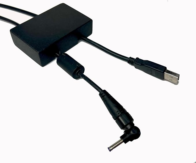 Cord Holder – Black Granite Cable Tidy, Double | Handmade honed black granite cord holder keeps charging cables tidy on your desk. Weighted, non-slip. Double slot.