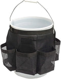 Bucket Organizer for 5 Gallon – Multi-Pocket Tool Tackle Bag with Mesh Storage, Fits Standard Buckets for Fishing, Car Washing & Gardening (Black)‌