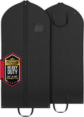 Heavy Duty Travel Garment Bag for Hanging Clothes, Suits, Dresses, Fur Coats & Dress Shirts - Suit Bag for Men - Storage Dress Bags for Women - Carry Handle Garment Bags for Travel 24"x55"