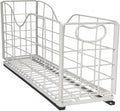 Pull-out Storage Basket Carbon Steel Smooth Slide Rails Organizer for Shelf
