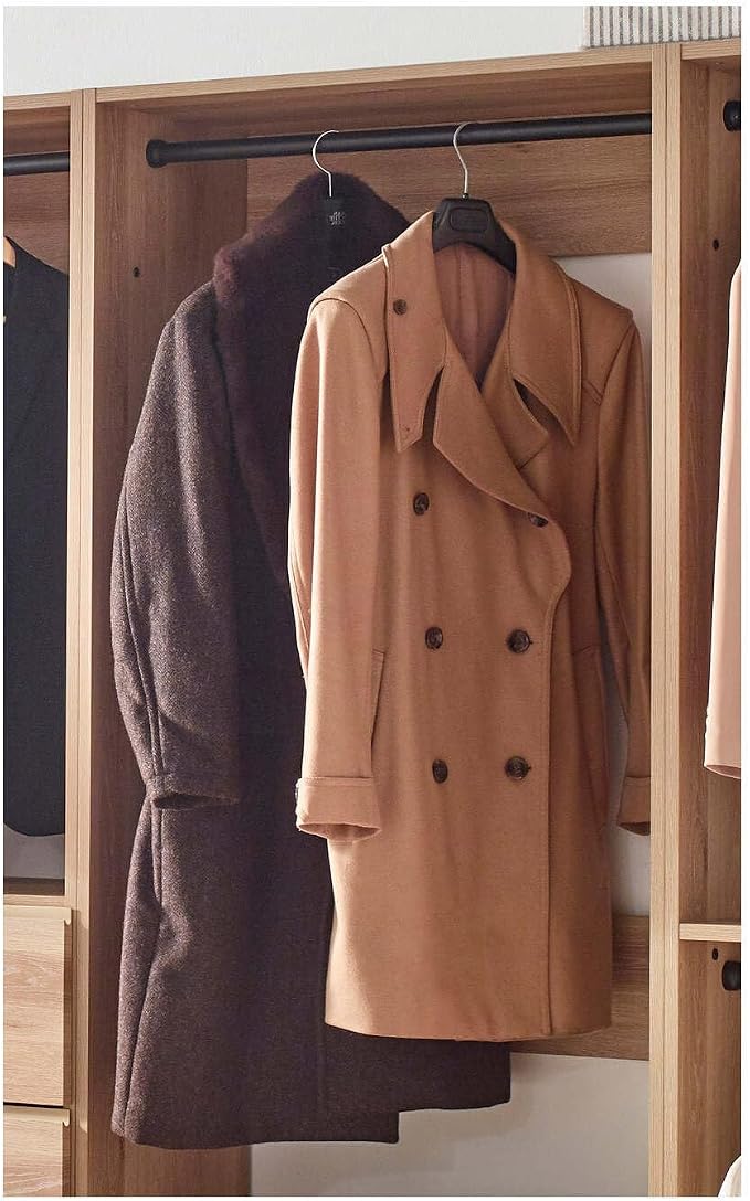 Maykoosh Closet System Organizer - Customizable Walk-in Wardrobe Storage Oak/Model ECDA 4 Closet