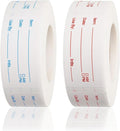 2 Rolls Removable Freezer Food Labels, 1x2 Meal Prep Date Stickers | 1000 writable 1x2" labels (blue/red). Strong freezer-safe adhesive removes cleanly with zero residue. Ideal for meal prep
